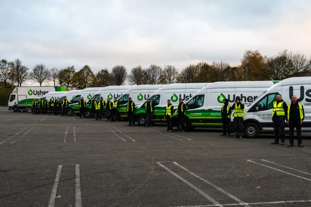 The Usher Insulations team and fleet